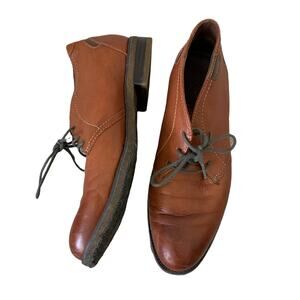 Johnston and Murphy Brown Chukka Leather Lace Up Boots 9M